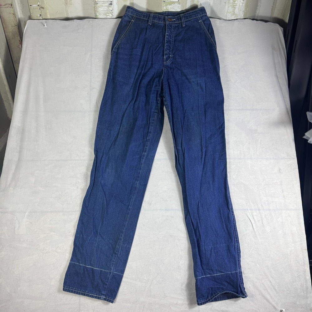 Calvin Klein Womens Straight Leg Jeans Dark Blue Denim Comfort Modern Outdoor 14